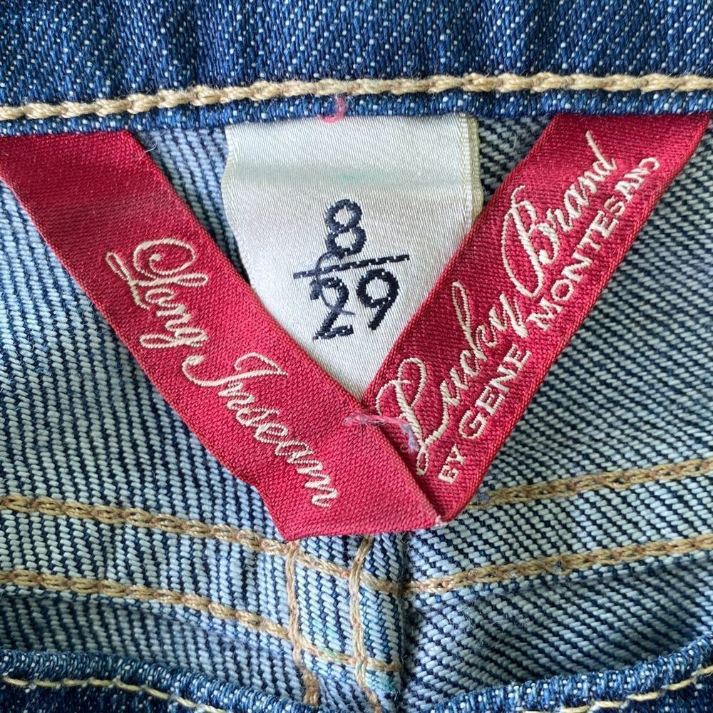 LUCKY Brand Dark Washed Flare Jeans Size 8/29 - Picture 4 of 10